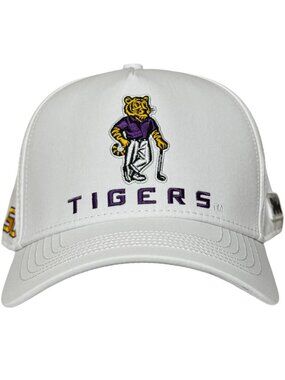 NEW WITH TAGS No Rivals LSU Golf Hat - White